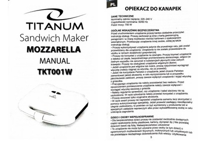 Instrukcja Obsługi produktu