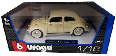 Bburago 1:18 Volkswagen Kafer Beetle 1955 GARBUS