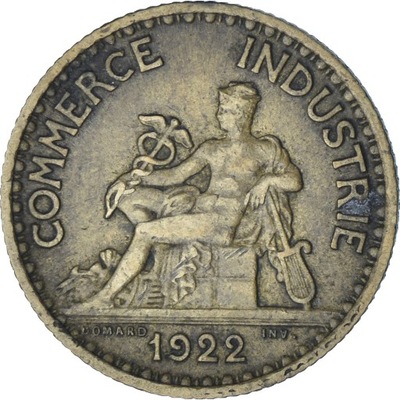 Francja, Chambre de commerce, Franc, 1922, Paris,