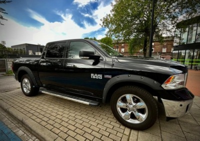 2009-2018 dodge ram 1500 crew cab пороги боковой пороги рейлинги хром набор фото №1