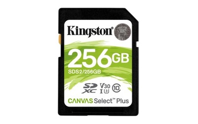 Karta pamięci Kingston Canvas Select Plus SDS2/256GB 256GB Class U3, V30