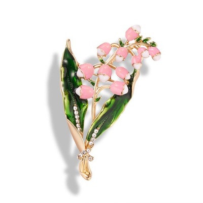 Styl 4 Rinhoo modna emalia kwiat magnolii broszka