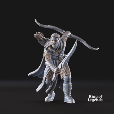 Forest guardian captain bow & sword x1