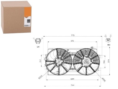 ВЕНТИЛЯТОР РАДИАТОРА NRF 214813NA0A