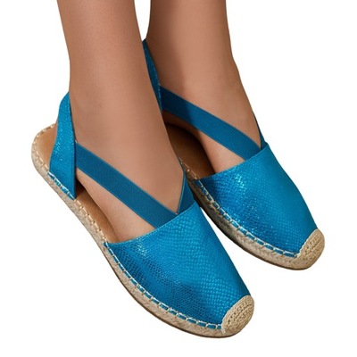 NIEBIESKIE ESPADRYLE DAMSKIE NEVVA 37