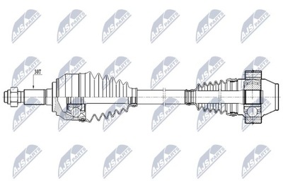 ПІВВІСЬ ПРИВІДНА AUDI Q7 10-15, VW TOUAREG 02-18, PO