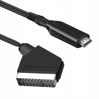 IRIS Kabel adapter konwerter z Euro / Scart do HDMI telewizor ekran ma HDMI