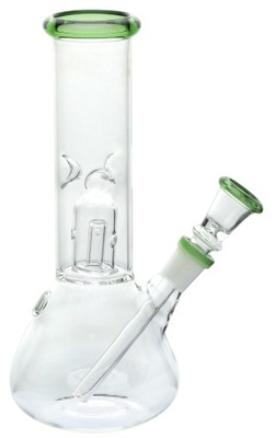 Bongo szklane fajka wodna z filtracją GREEN ICE H 20 cm