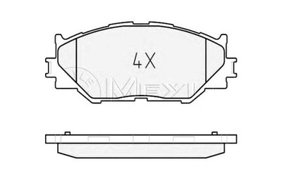 Meyle гальмівні колодки гальмівні lexus is c 250 gse2_ фото №1