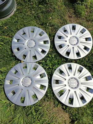 4 PC. WHEEL COVERS SEAT WITH 7N5601147B 16