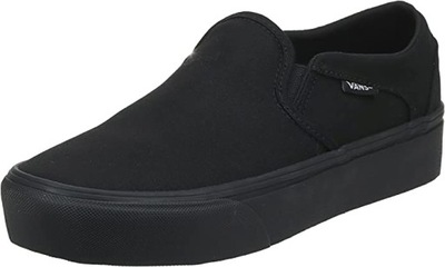 VANS ASHER PLATFORM TENISKY ZASÚVACIE ČIERNE 40 1SYE