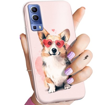 ETUI DO VIVO Y72 5G WZORY CORGI PIESKI PIESEK ŁAPA OBUDOWA POKROWIEC CASE