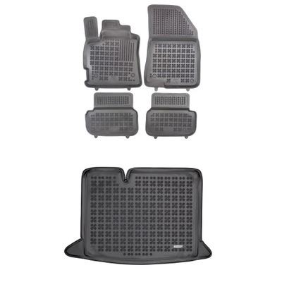 RUBBER SET MATS I MAT DACIA SANDERO III FROM 2020 ONE FLOOR LUGGAGE  