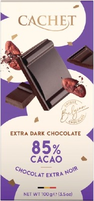 Extra Dark czekolada 85% kakao Cachet 100g