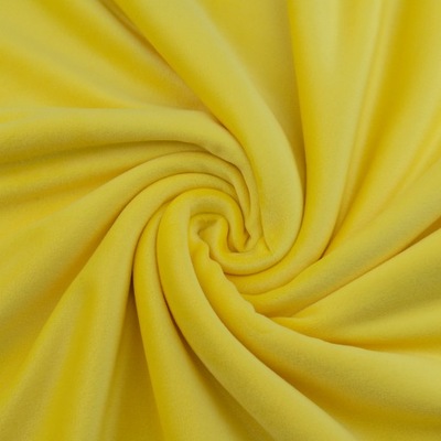 Dzianina welurowa soft kolor żółty