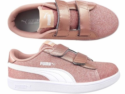 PUMA SMASH BUTY TRAMPKI TENISÓWKI DZIECIĘCE RZEPY