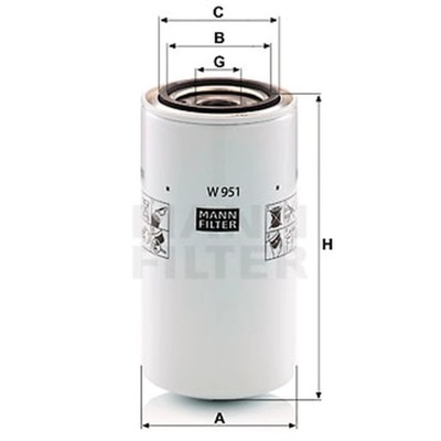 FILTRAS ALYVOS MANN-FILTER W 951 