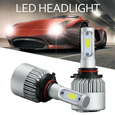 2PC H4 H7 H11 COB AUTOMOBILIŲ LEMPUTĖS LED : REFLEKTORIŲ HI-LO WIAZKA~0294 