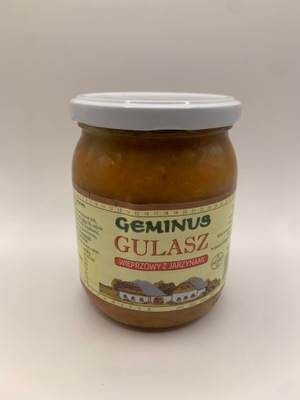 Geminus Gulasz wieprzowy z jarzynami 500g