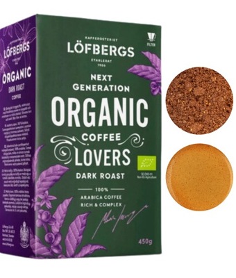 LOFBERGS Organic Dark - Kawa mielona 450gr