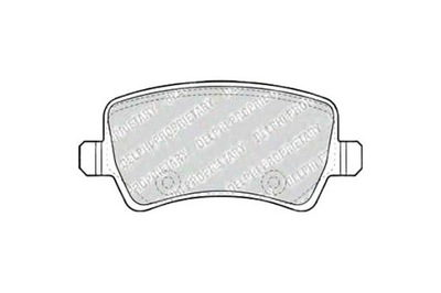 Delphi гальмівні колодки гальмівні ford galaxy 2.0 ecoboost фото №1