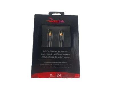 Kabel Coaxial cyfrowe audio 2.4m pozłacany