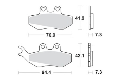 ZAPATAS DE FRENADO TRW MCB664EC YAMAHA TZR50  