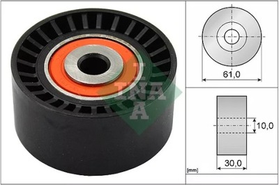 INA 532 0624 10 ROLLO KIERUNKOWA / PROWADZACA, CORREA DISTRIBUCIÓN  