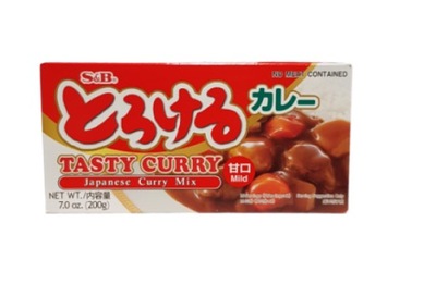 Pasta curry japońska łagodna S&B 200g