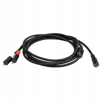 do 2X RAC 1 kabel Audio wzmacniacza mocy Rca do 2