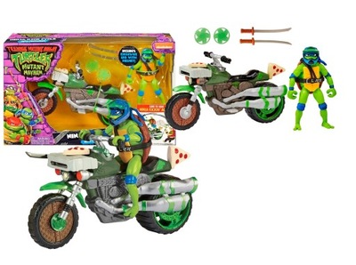 Wojownicze Żółwie Ninja Kick Cycle With Leonardo Motocykl