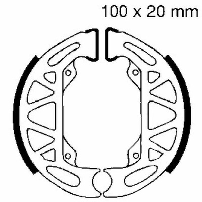 ZAPATAS DE TAMBOR HAM. MOTO. PIAGGIO ZIP 50 BASE (92-96) GILERA TYPHOON (94-97)/ EAS  