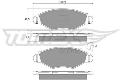 КОЛОДКИ HAM.PEUGEOT 206 00-