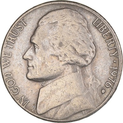 Moneta, USA, Jefferson Nickel, 5 Cents, 1976, U.S.