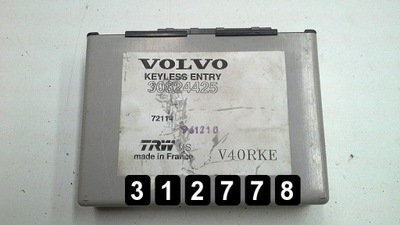 1996 volvo v40 ecu 30824425 keyless entry module фото №1