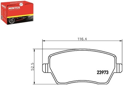 КОЛОДКИ ТОРМОЗНЫЕ MINTEX 410604775R 410608481R A415