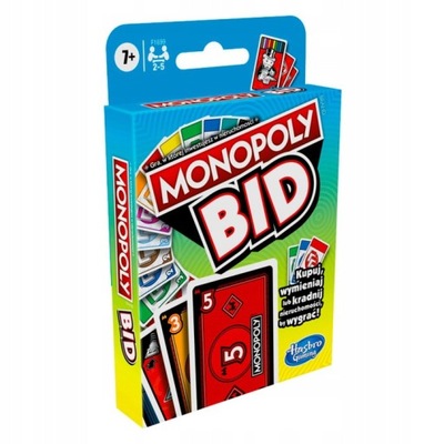 Gra Karciana Hasbro Monopoly Bid F1699