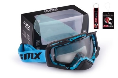 Gogle iMX DUST GRAPHIC BLUE/BLACK MATT GRATISY