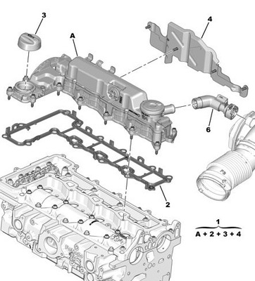 KAMŠTIS PYLIMO ALYVOS C/P 2.0HDI 16V 