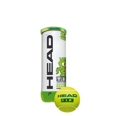 HEAD T.I.P GREEN 3B - Juniorskie piłki tenisowe