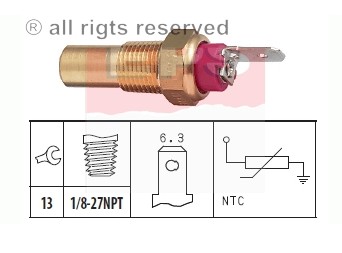 SENSOR TEMPERATURA DE AGUA FORD ESCORT 1.1 1.3 80-  