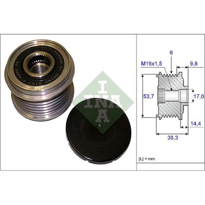 ALTERNADOR - EMBRAGUE JEDNOKIERUNKOWE INA 535 0203 10  