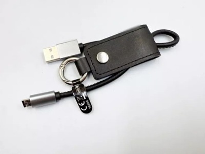 BRELOCZEK KABEL MICRO USB CZARNY