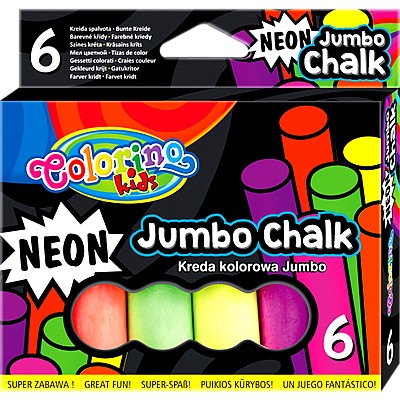 KREDA COLORINO KIDS NEONOWA JUMBO 6 SZTUK