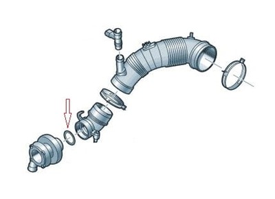 УЩІЛЬНЮВАЧ ТРУБКИ ПОВІТРЯ VW PASSAT 2.0 TDI 06-