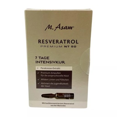 RESWERATROL PREMIUM NT50 KURACJA W AMPUŁKACH M.ASAM