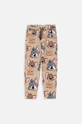 Chłopięce Spodnie Dresowe 98 Beżowe Tom&Jerry Coccodrillo WC4