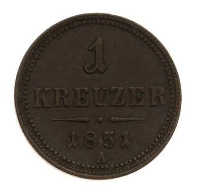 [M1869] Austria 1 krajcar 1851 A