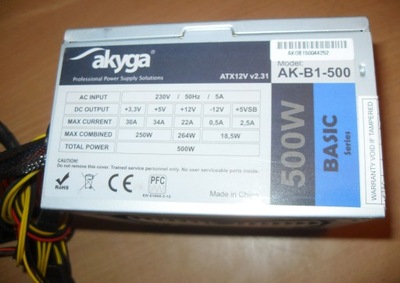 ZASILACZ AKYGA Basic 500W AK-B1-500