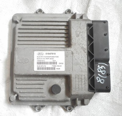 FORD KA 1,3 CDTI КОМПЬЮТЕР 51847810 MJD6F3.F2